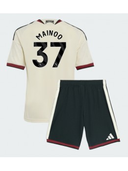 Otroški Nogometna dresi replika Manchester United Kobbie Mainoo #37 Tretji 2026-27 Kratek rokav (+ hlače)
